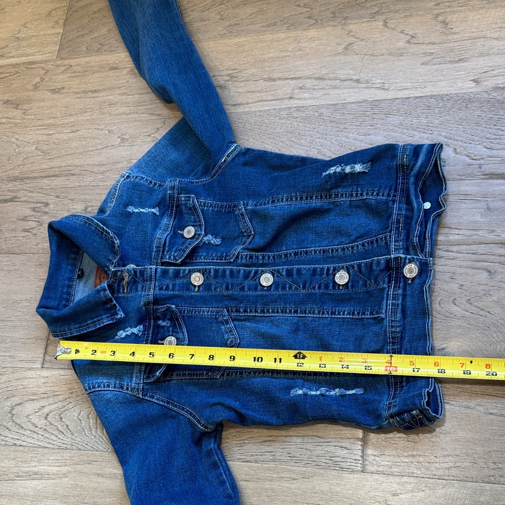 Special One Classic Blue Distressed Denim Jacket Size Small - Picture 8 of 10